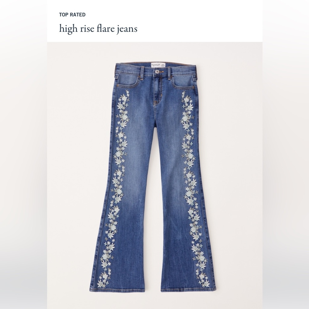 Abercrombie and Fitch Kids High Rise Flare Jeans